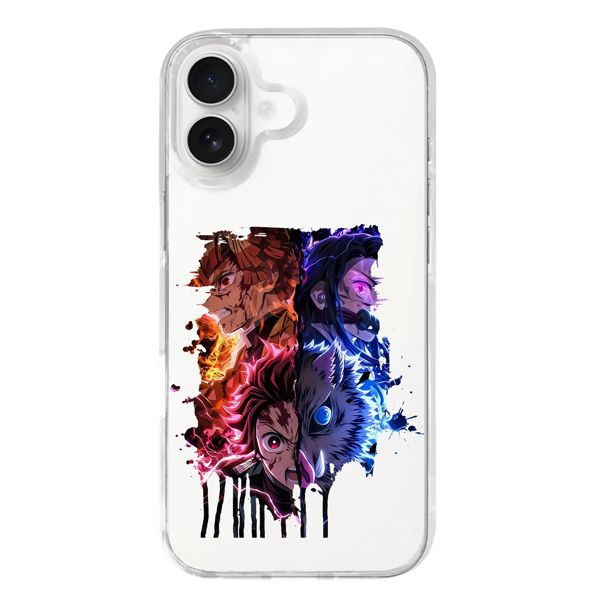 鬼滅の刃 グッズ,竈門 炭治郎 - iPhone 17シリーズ 透明スマホケース – 薄型・耐衝撃・精密フィット保護カバー